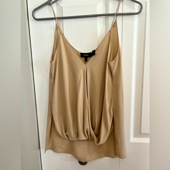 Theory Kashya Tank, 100% Silk - Nude, Size P (Small) - Picture 2 of 7